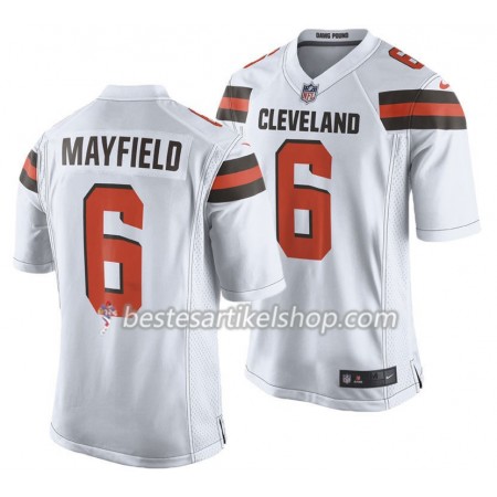 Herren Cleveland Browns Trikot Baker Mayfield 6 Nike Weiß